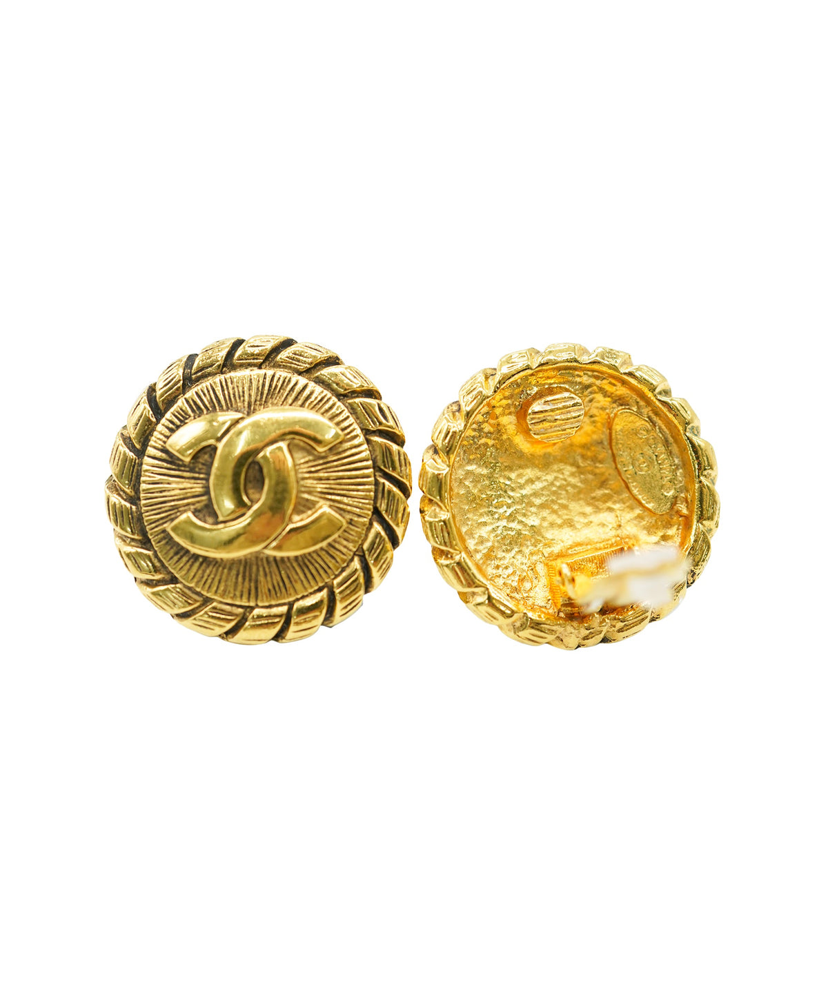 CHANEL VINTAGE EARRINGS ROUND COCOMARK ACCESSORY 90269249 DBXS3603