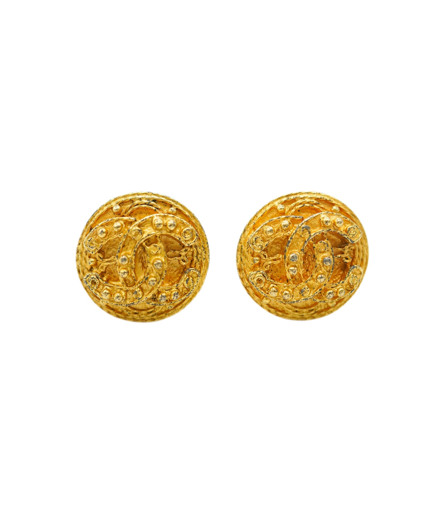 CHANEL EARRINGS COCOMARK CIRCLE ACCESSORY 90271746	  DBXS3611