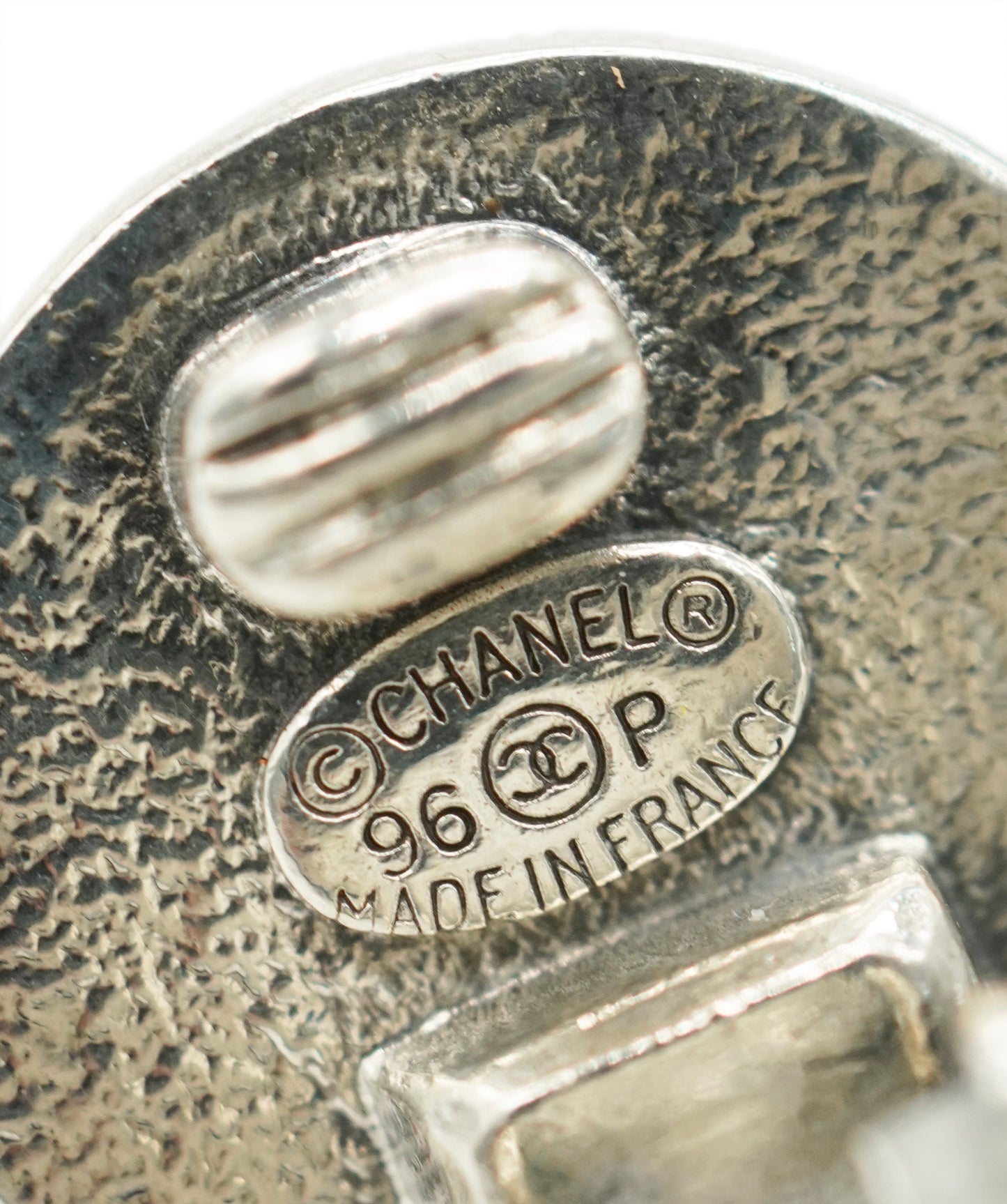 CHANEL EARRINGS CIRCLE BLACK ACCESSORY 90271940	DBXS3618