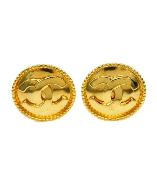 CHANEL EARRINGS COCOMARK ROUND ACCESSORY 90270876 DBXS3545
