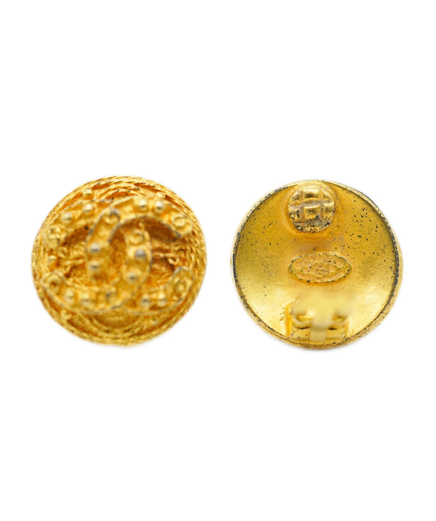 CHANEL EARRINGS COCOMARK CIRCLE ACCESSORY 90271746	  DBXS3611