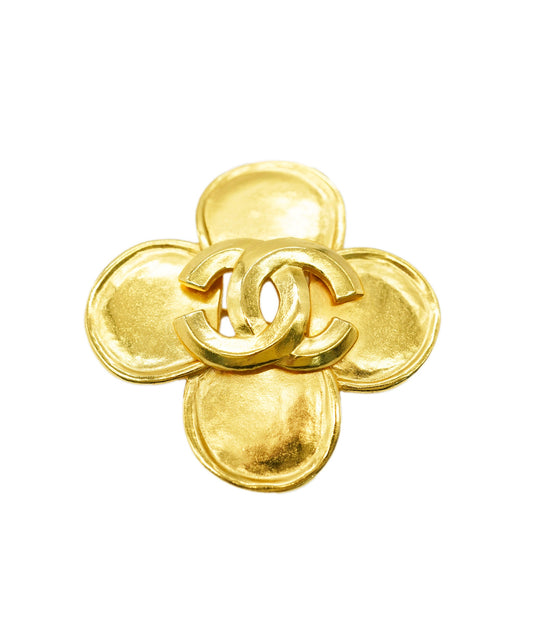 CHANEL Cocomark Flower Brooch DBXS3573