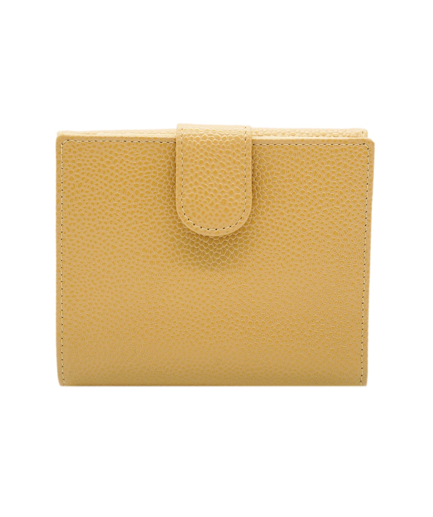 CHANEL VINTAGE BIFOLD COMPACT WALLET BEIGE DBXS3575