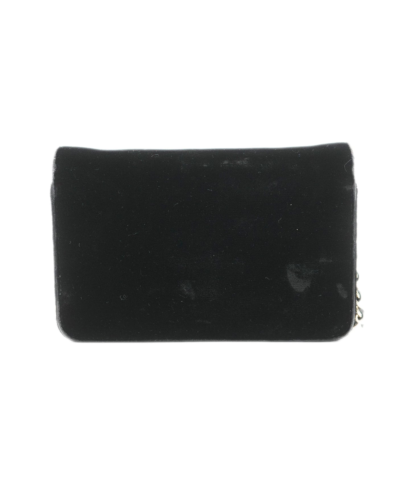 CHANEL CHAIN WALLET SHOULDER BLACK VELOR 90195523 DBXS3589