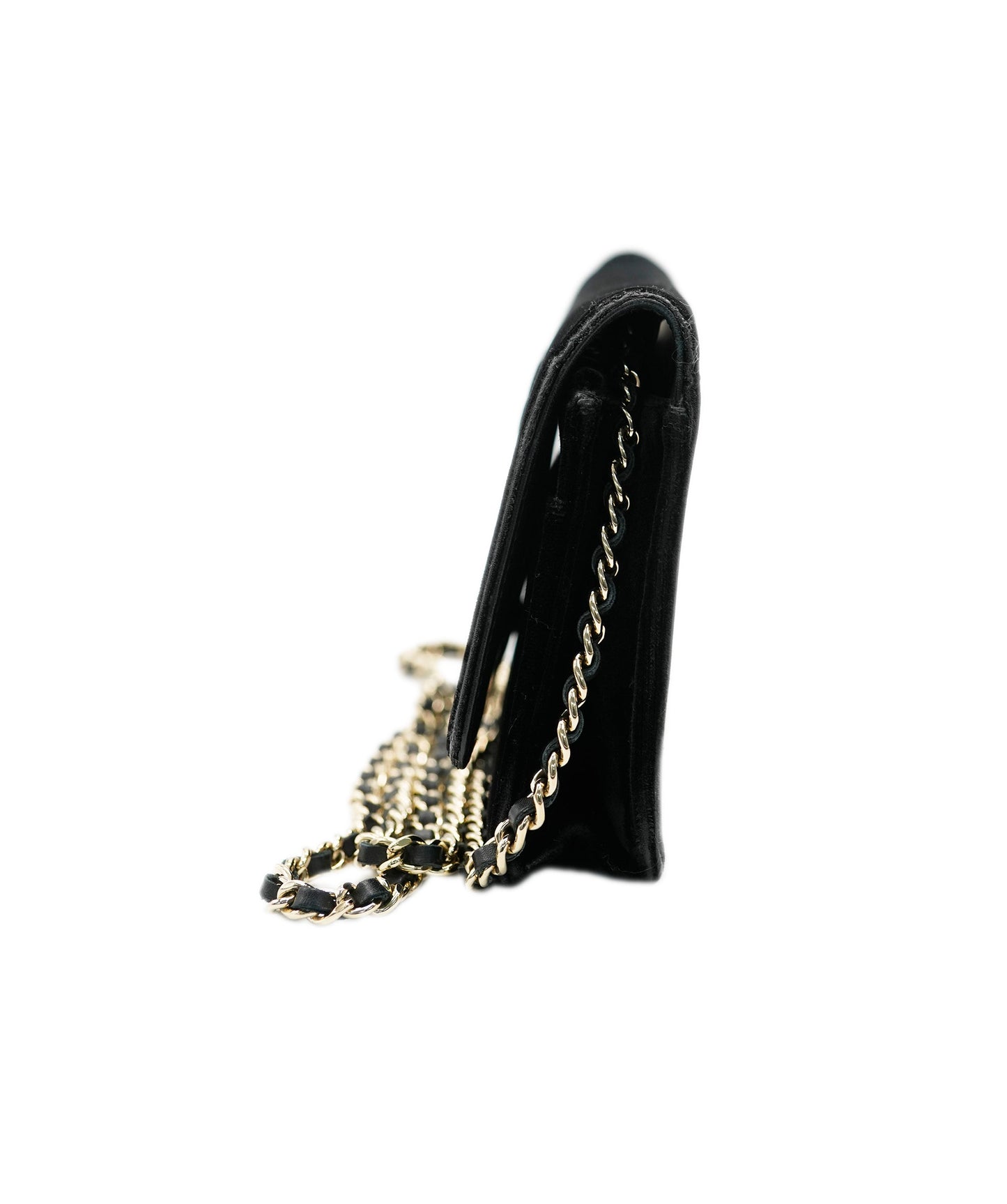 CHANEL CHAIN WALLET SHOULDER BLACK VELOR 90195523 DBXS3589