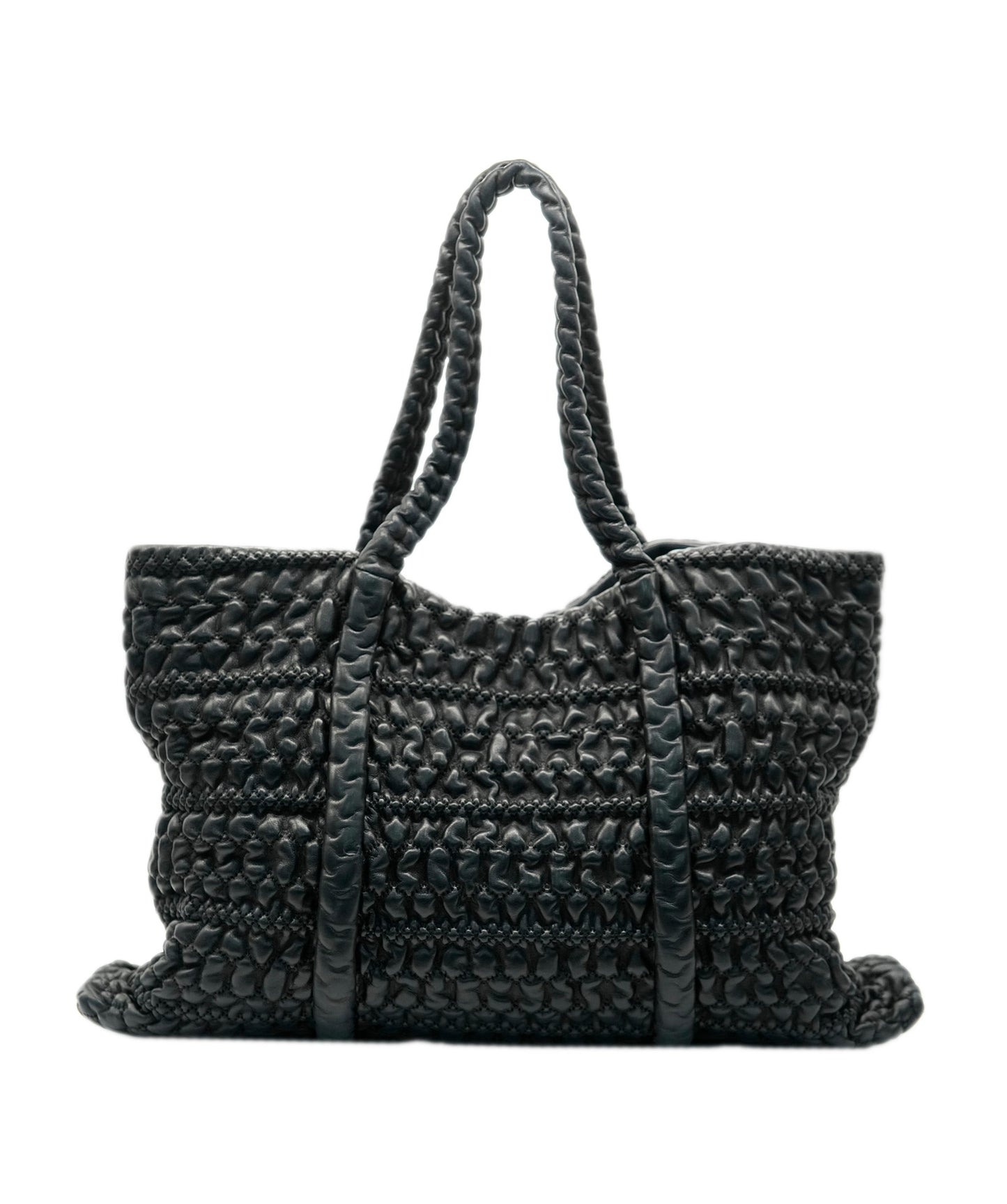 CHANEL Tote Bag Leather Black DBXS3582