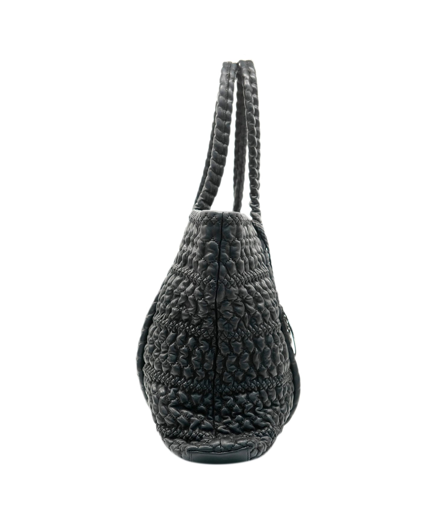 CHANEL Tote Bag Leather Black DBXS3582