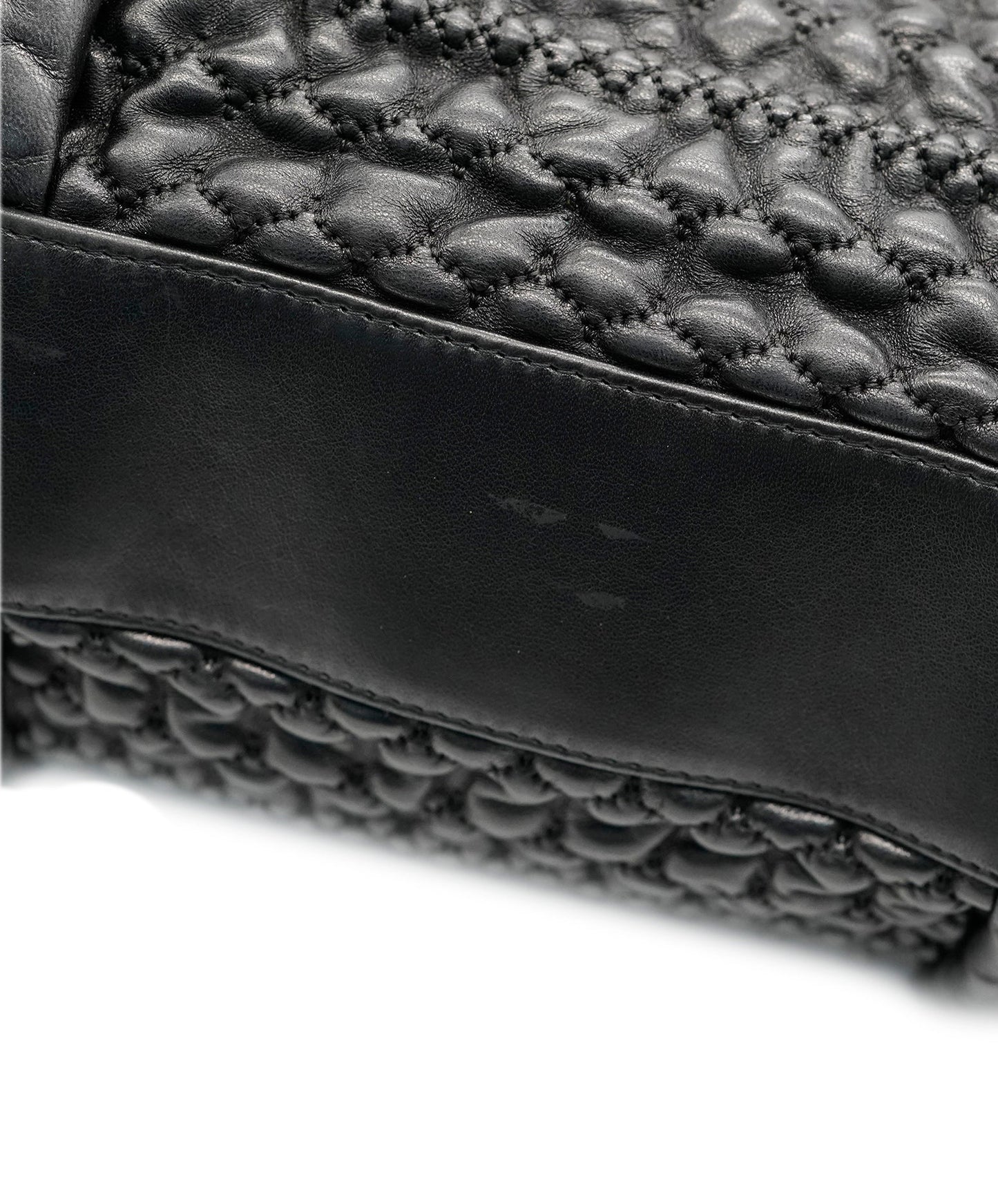 CHANEL Tote Bag Leather Black DBXS3582