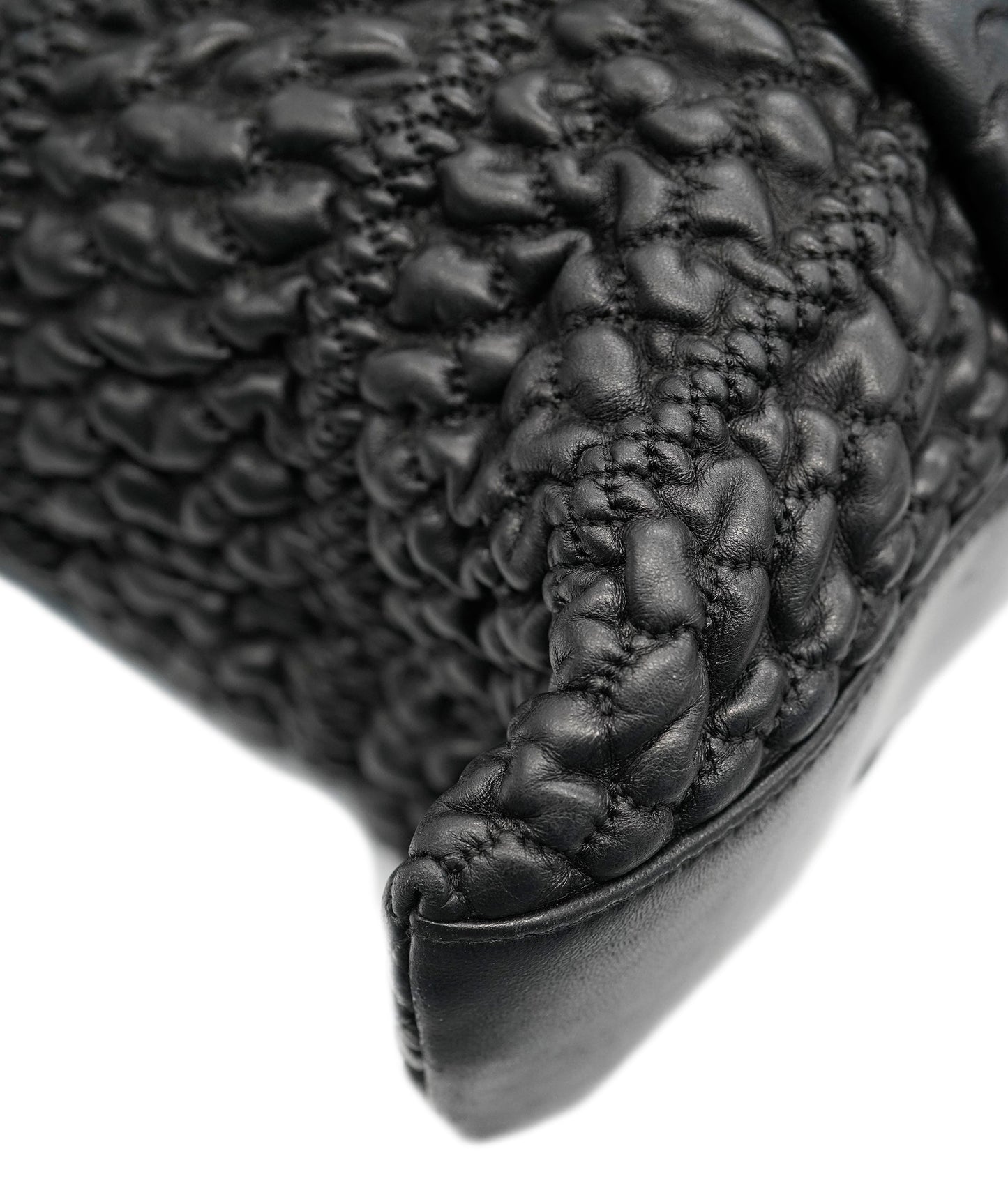 CHANEL Tote Bag Leather Black DBXS3582