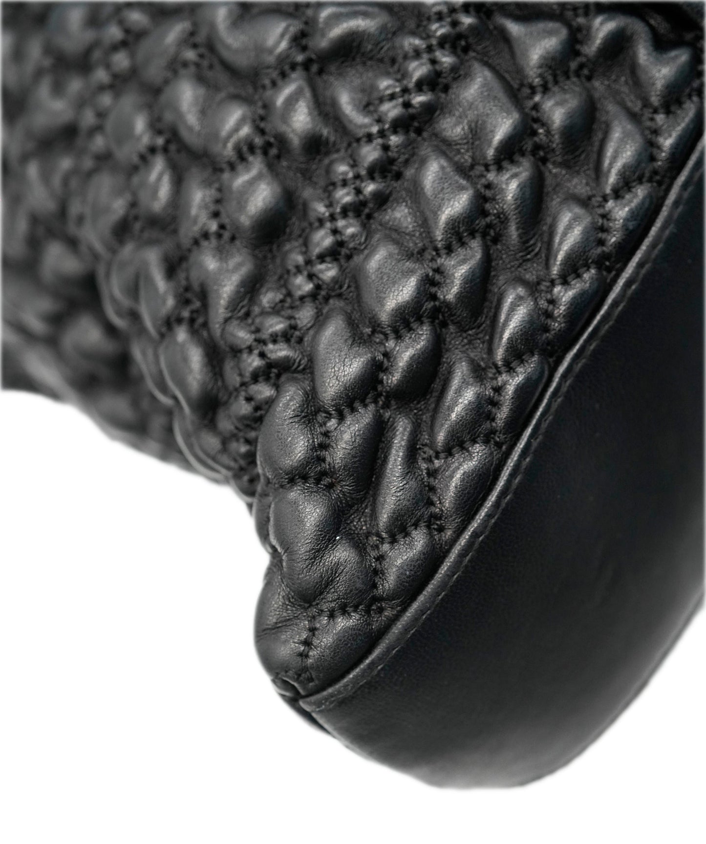 CHANEL Tote Bag Leather Black DBXS3582