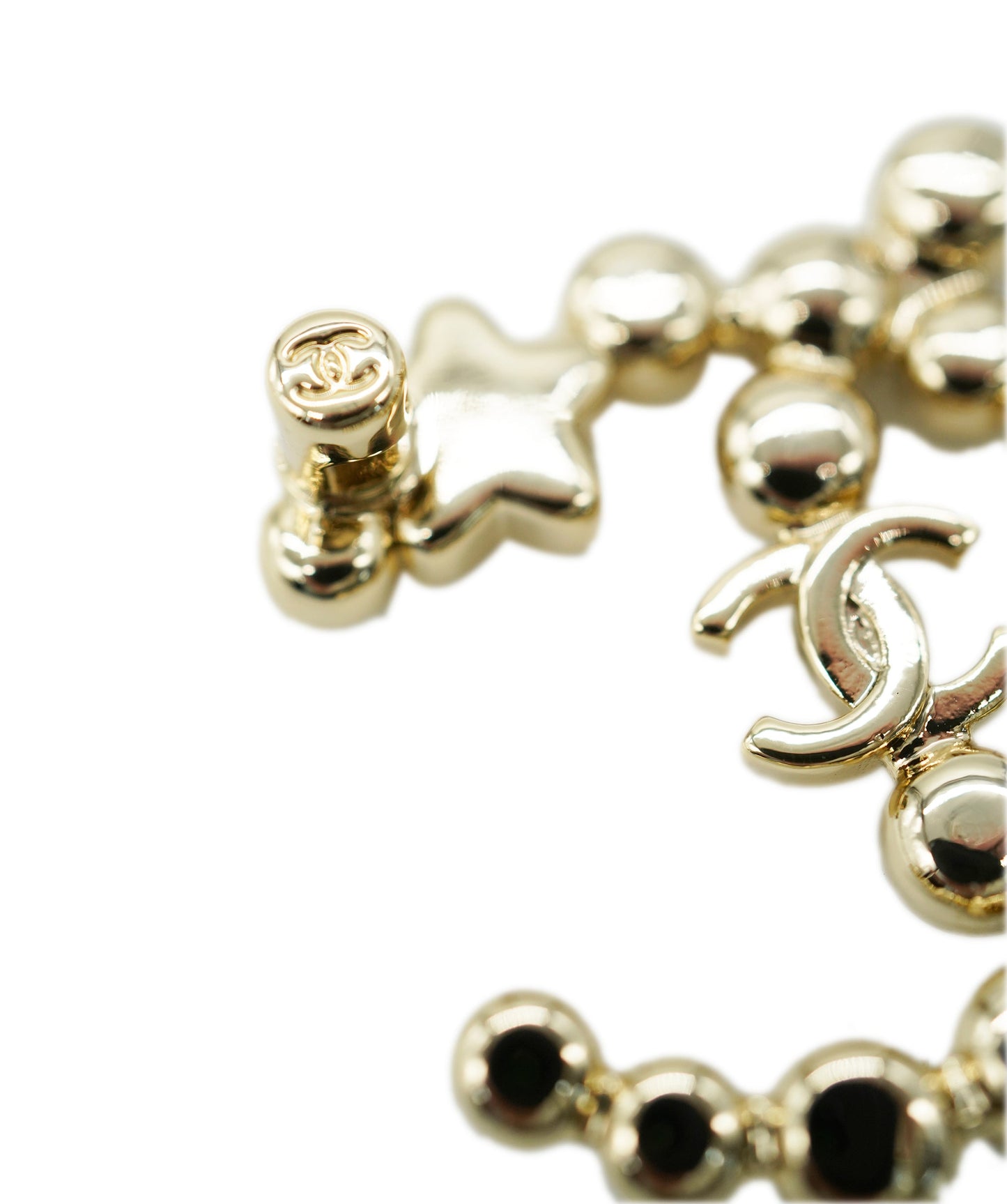 CHANEL Cocomark RHINESTONE Brooch DBXS3560