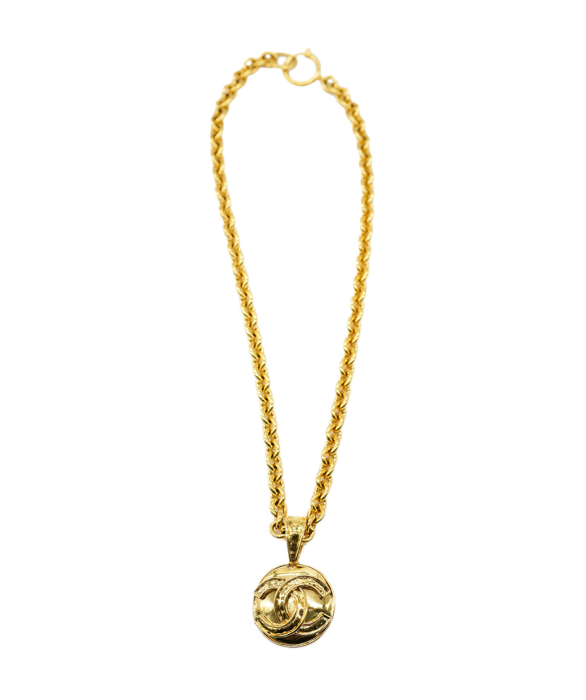 Chanel Necklace CC vintgae 94p ALC2221