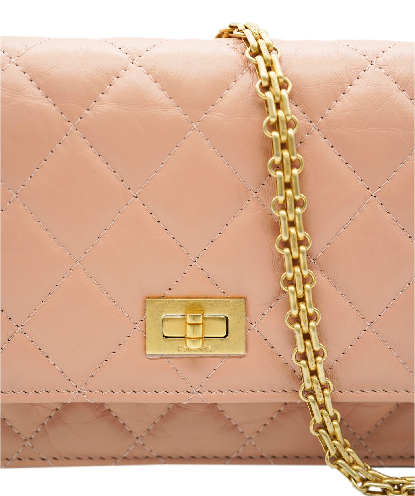Chanel Pink Re-issue Wallet on Chain BNIB ALC2215