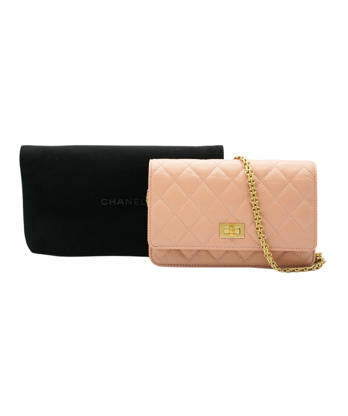 Chanel Pink Re-issue Wallet on Chain BNIB ALC2215