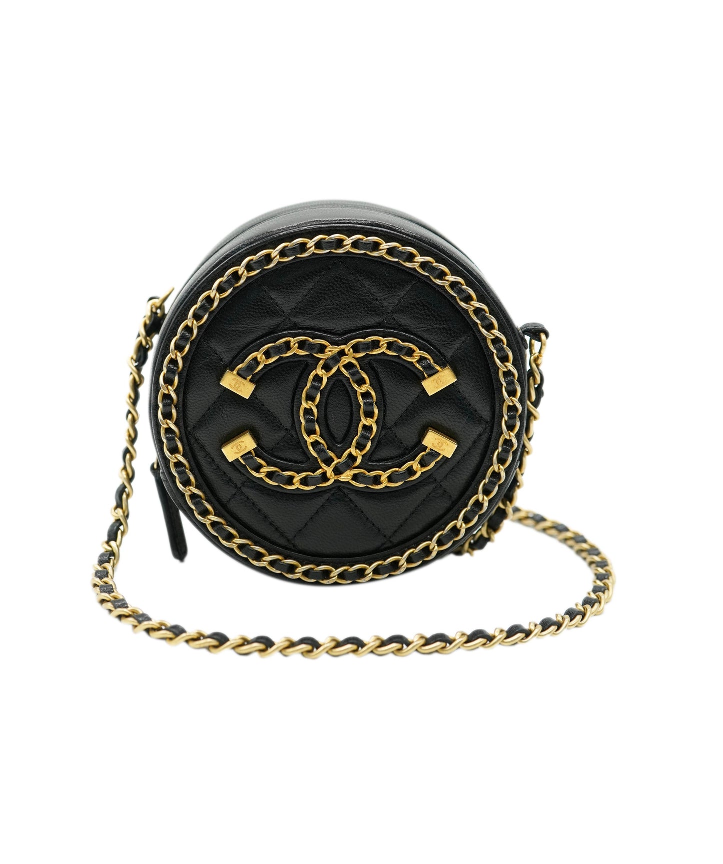 Chanel Filigree Black Mini Crossbody Bag ALL0945