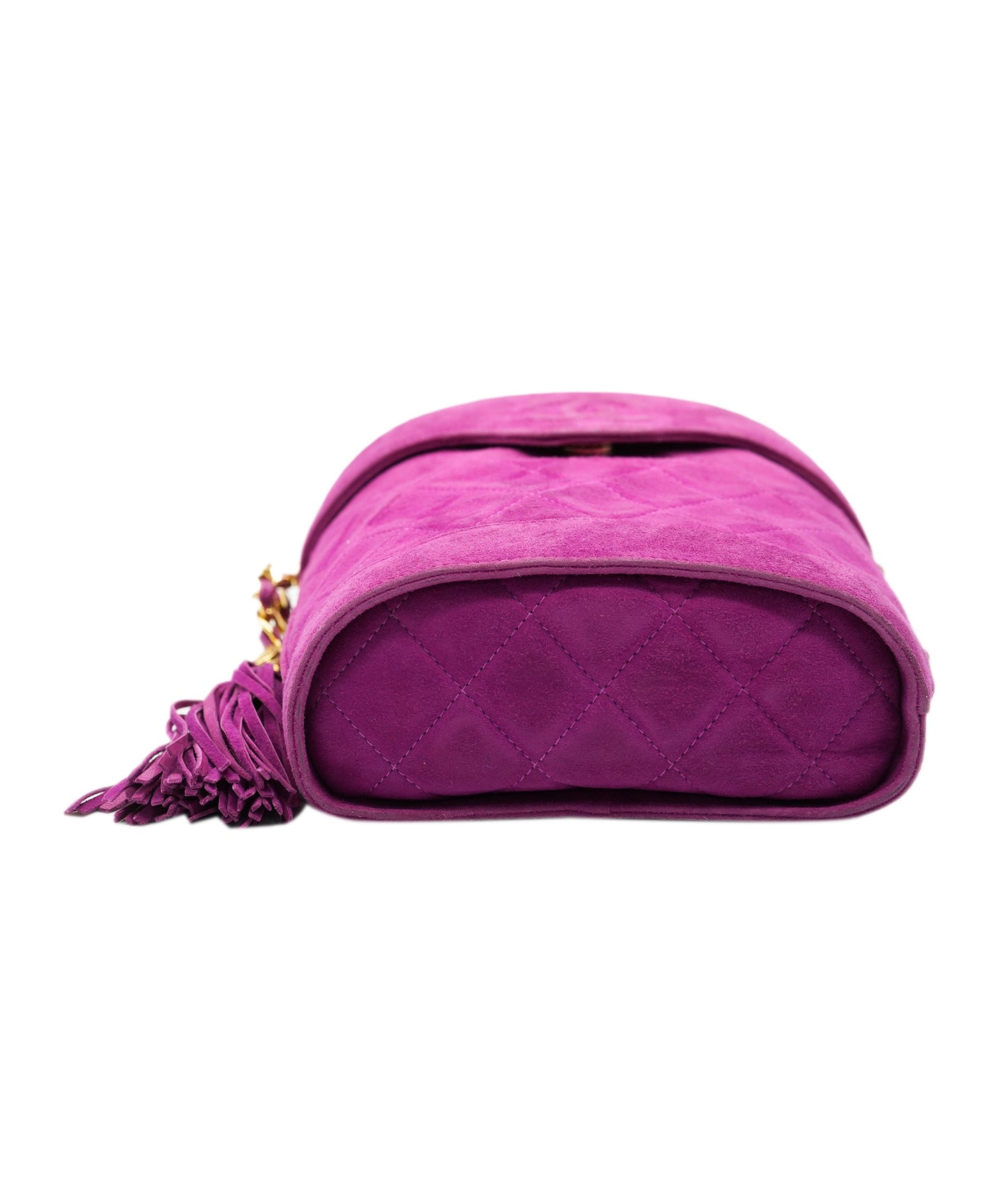 Chanel Purple Suede Tassel Crossbody Bag ALC2217