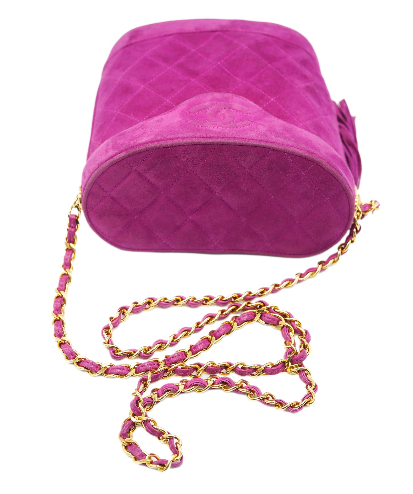 Chanel Purple Suede Tassel Crossbody Bag ALC2217