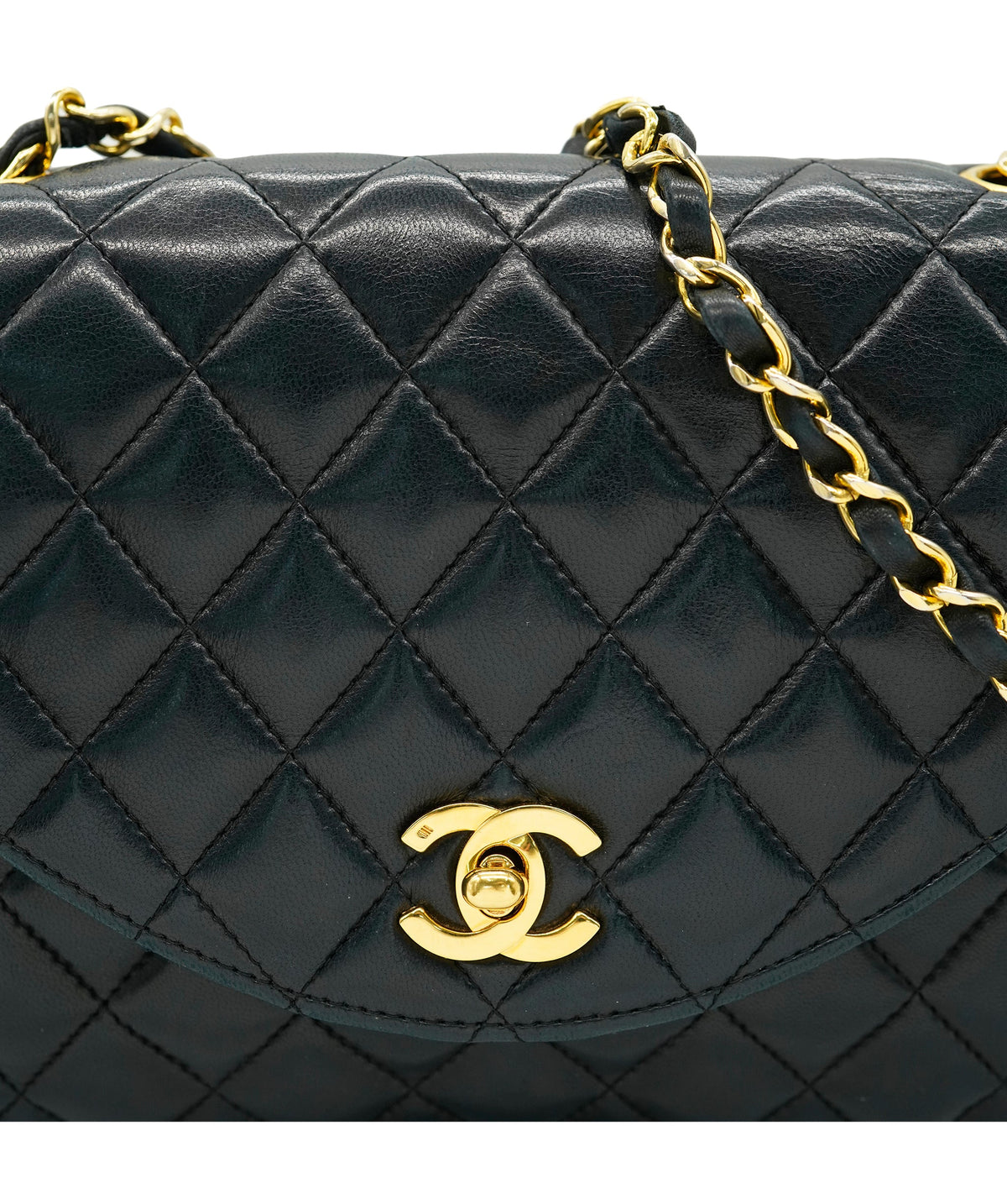 Chanel HALF MOON FLAP BAG HIGH CT GHW ALC2198