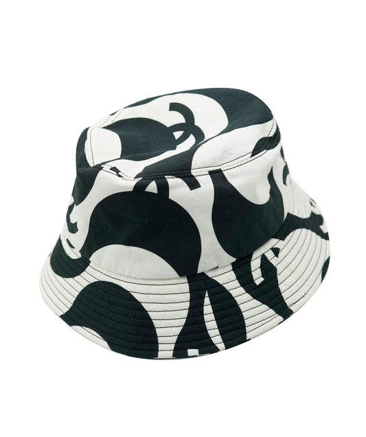 Chanel black and white wavy hat  DBXS3796
