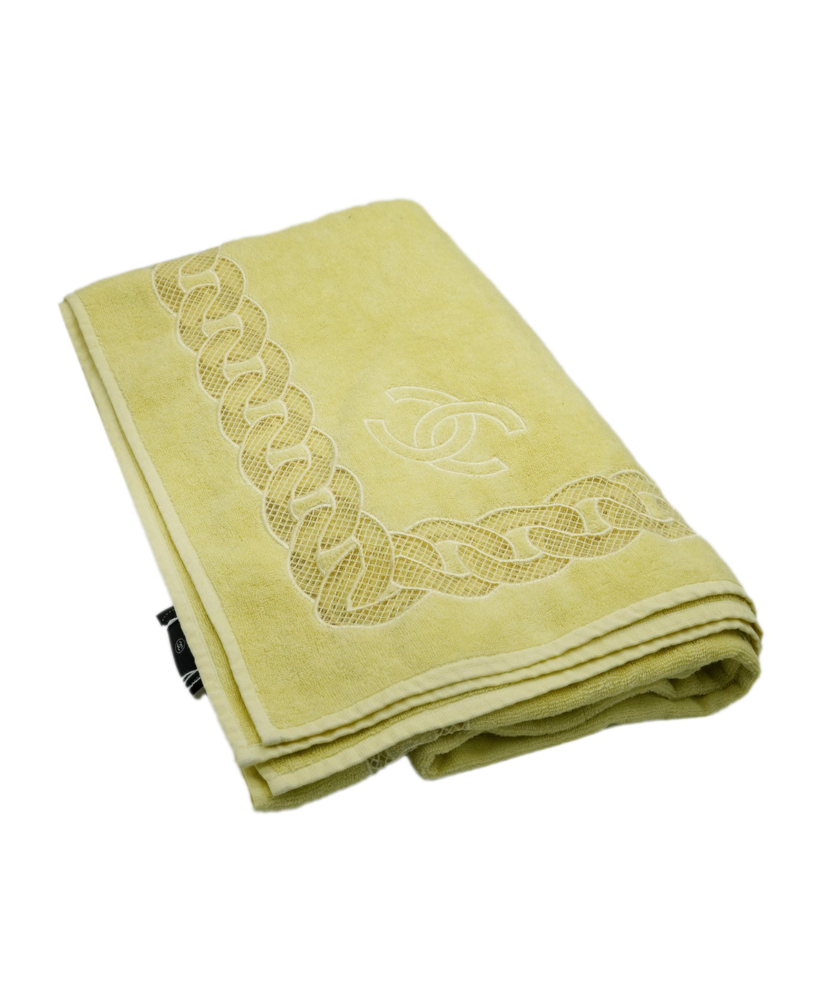Chanel large towel, yelow embroidered  DBXS3790