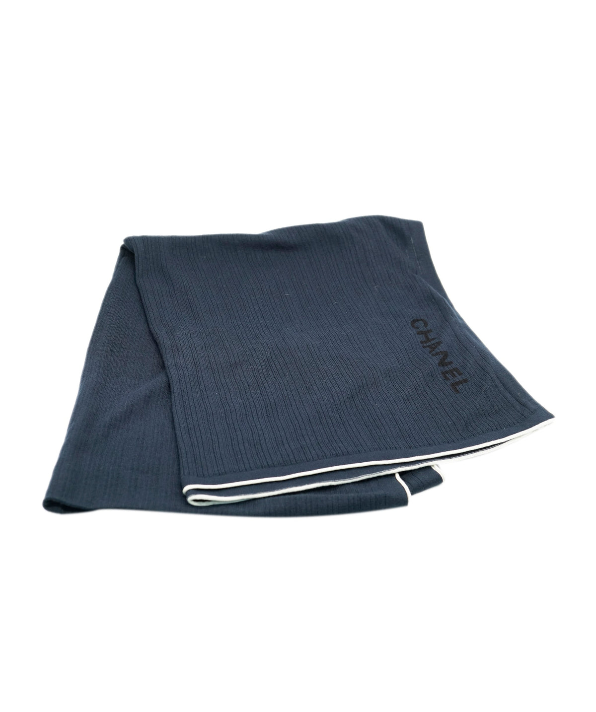 Chanel navy long scarf  DXBS3782