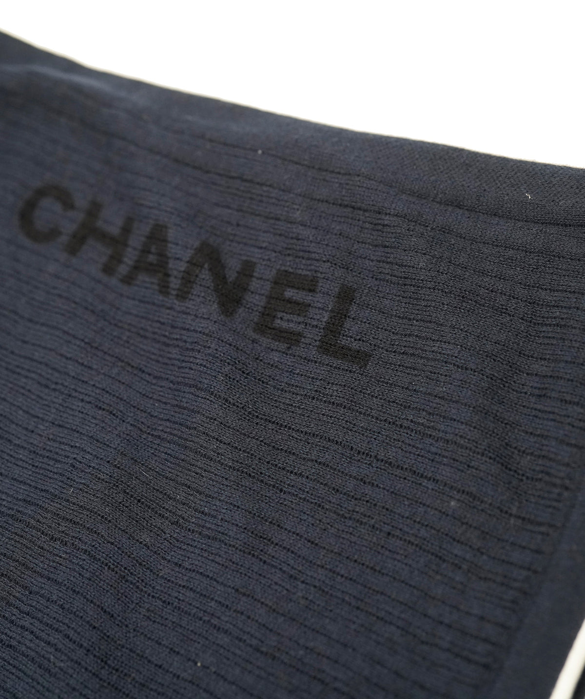 Chanel navy long scarf  DXBS3782