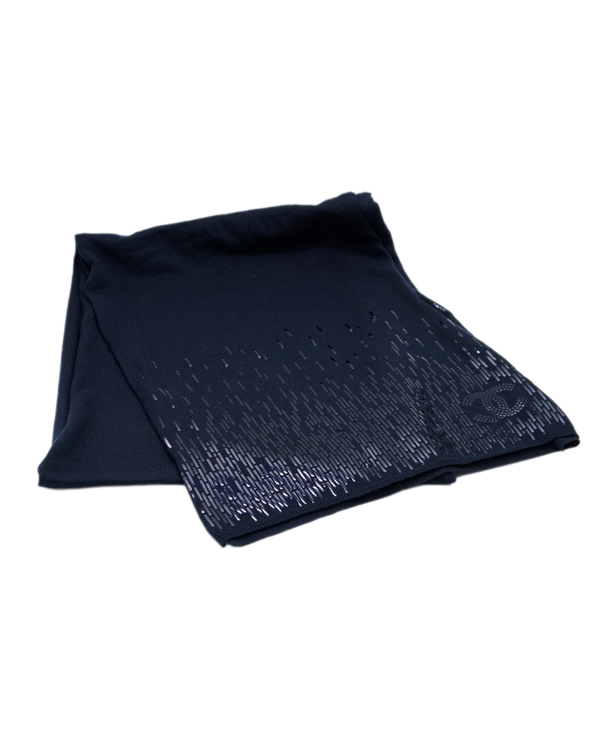 Chanel navy long scarf  DBXS3795