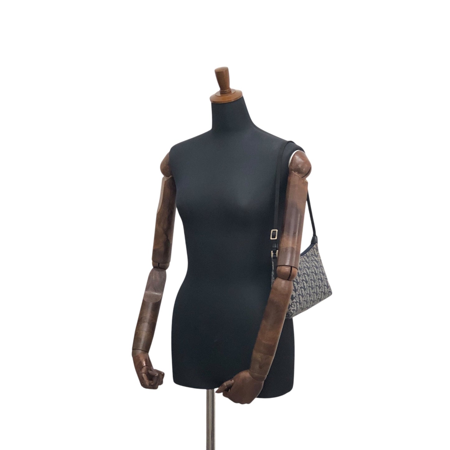 Christian Dior Trotter Shoulder bag Hobobag Navy Vintage htxeg2