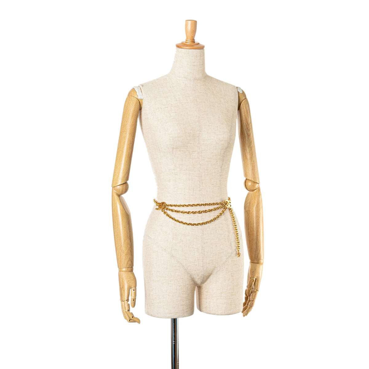 Gold Chanel Gold Plated CC Chain Link Belt