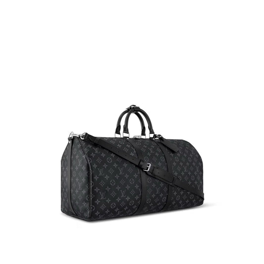 LOUIS VUITTON MONOGRAM ECLIPSE KEEPALL Bandoulière 55 BAG