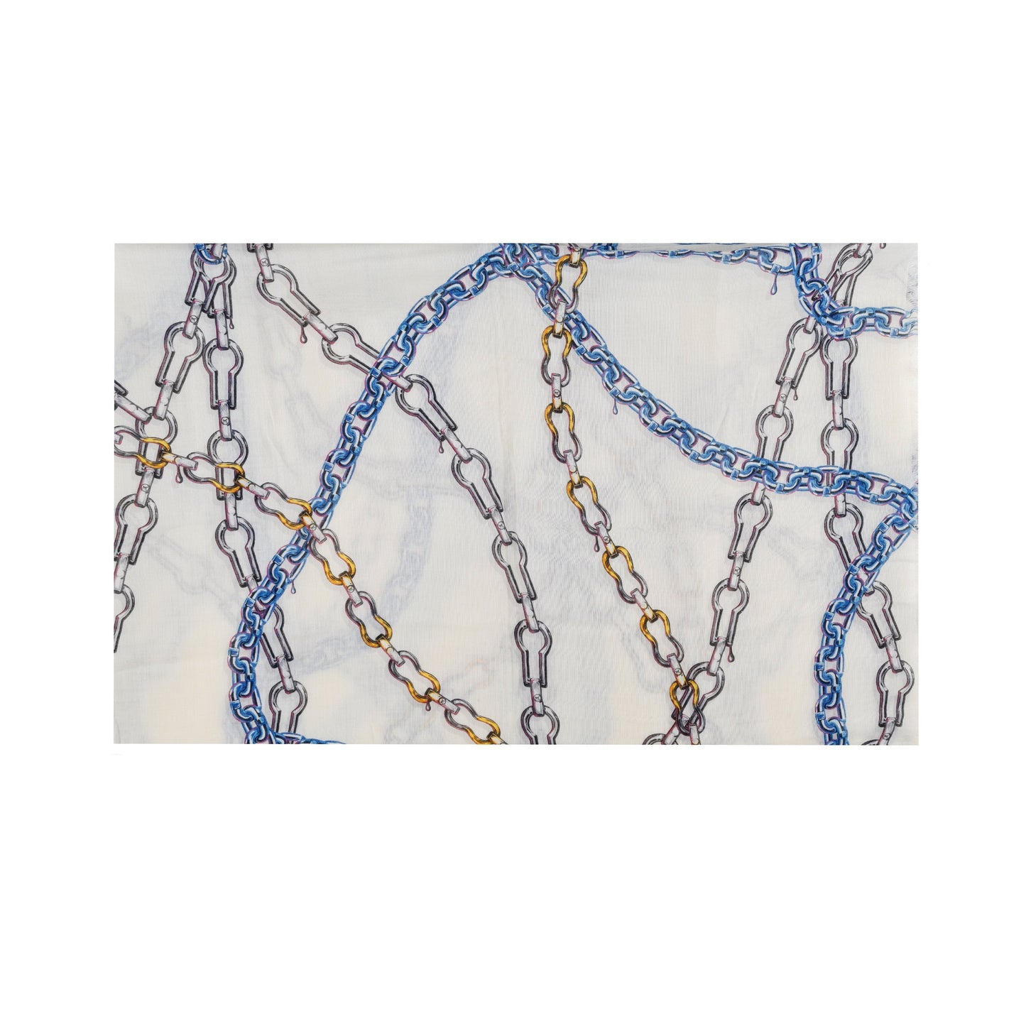 LOUIS VUITTON Louis Vuitton Multicolor Chain Print Scarf