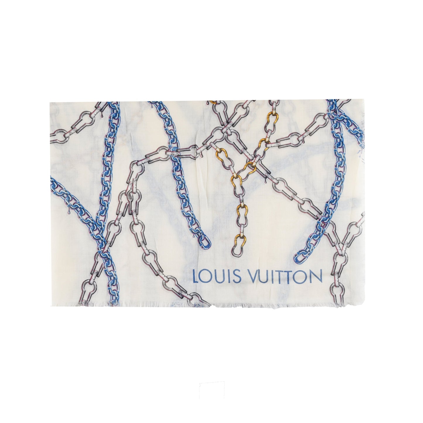 LOUIS VUITTON Louis Vuitton Multicolor Chain Print Scarf