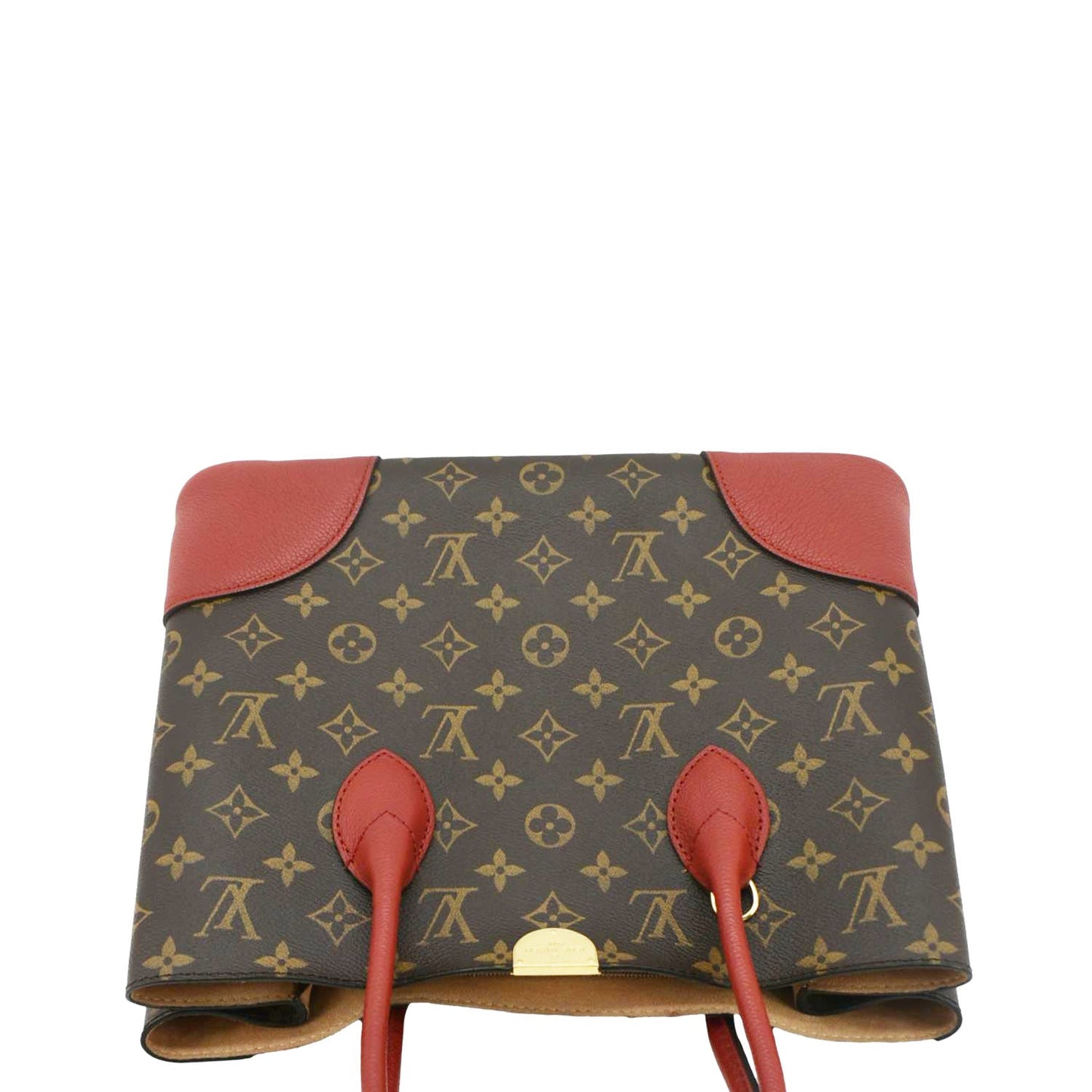 LOUIS VUITTON Flandrin Monogram Canvas Tote Shoulder Bag Cherry
