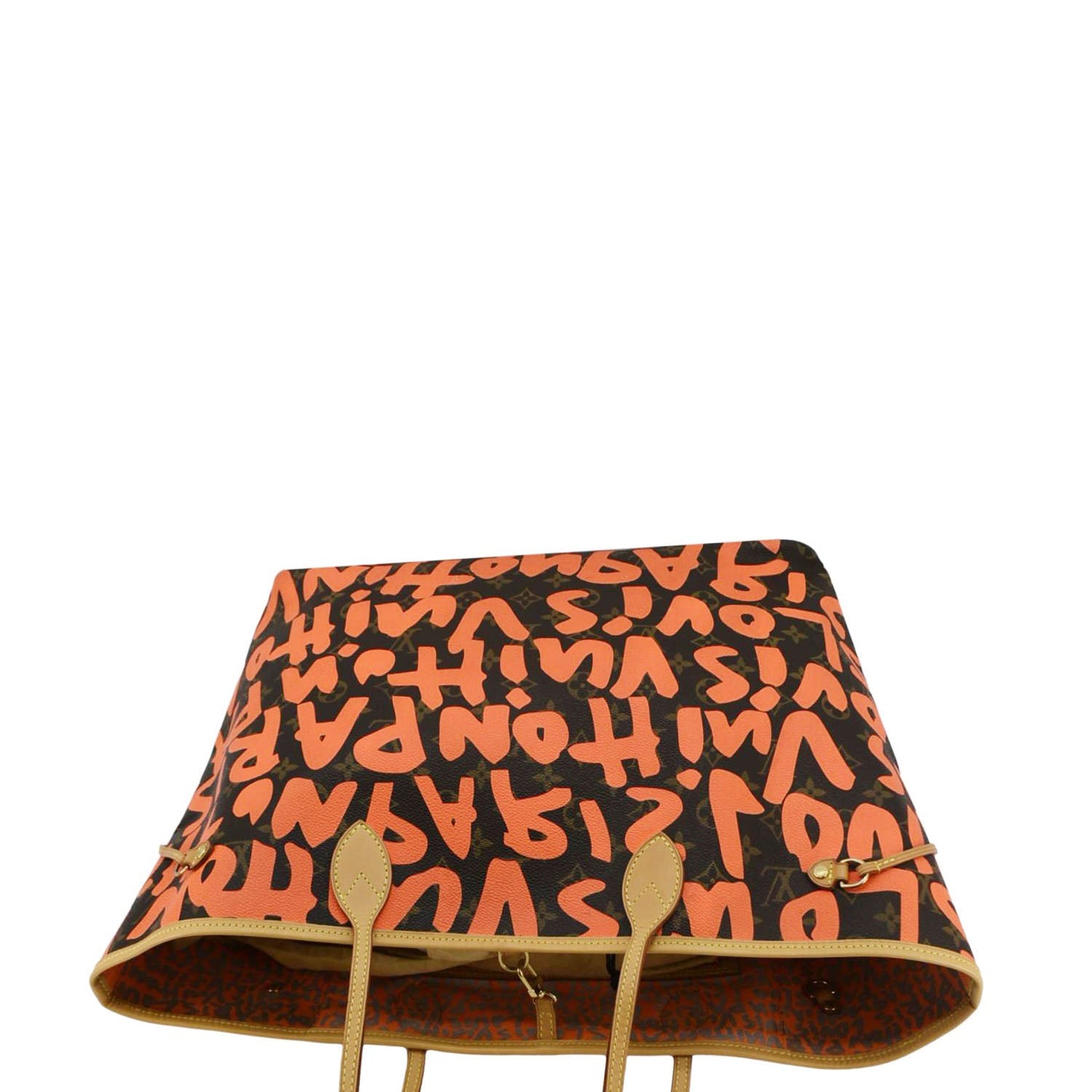 LOUIS VUITTON Neverfull GM Monogram Graffiti Tote Bag Orange