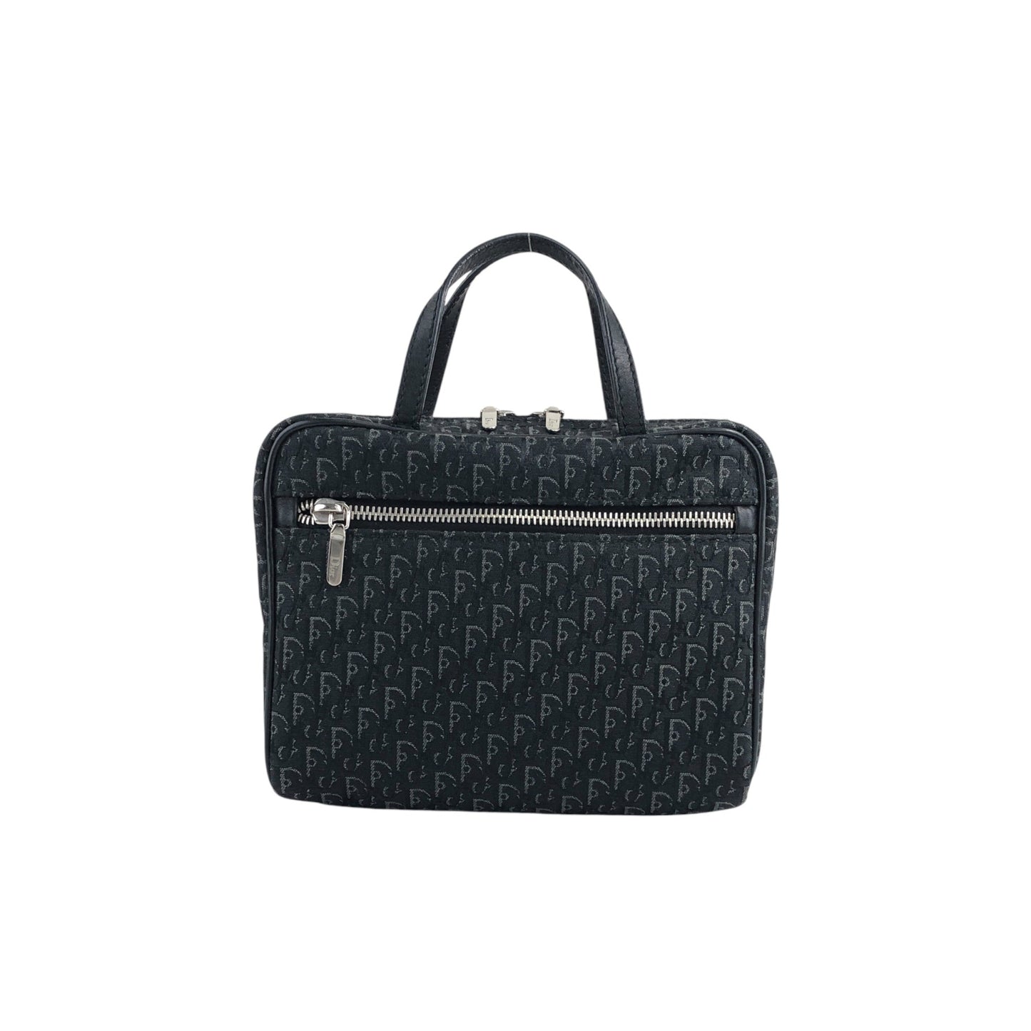 Christian Dior Trotter Handbag Black Vintage 77mucw