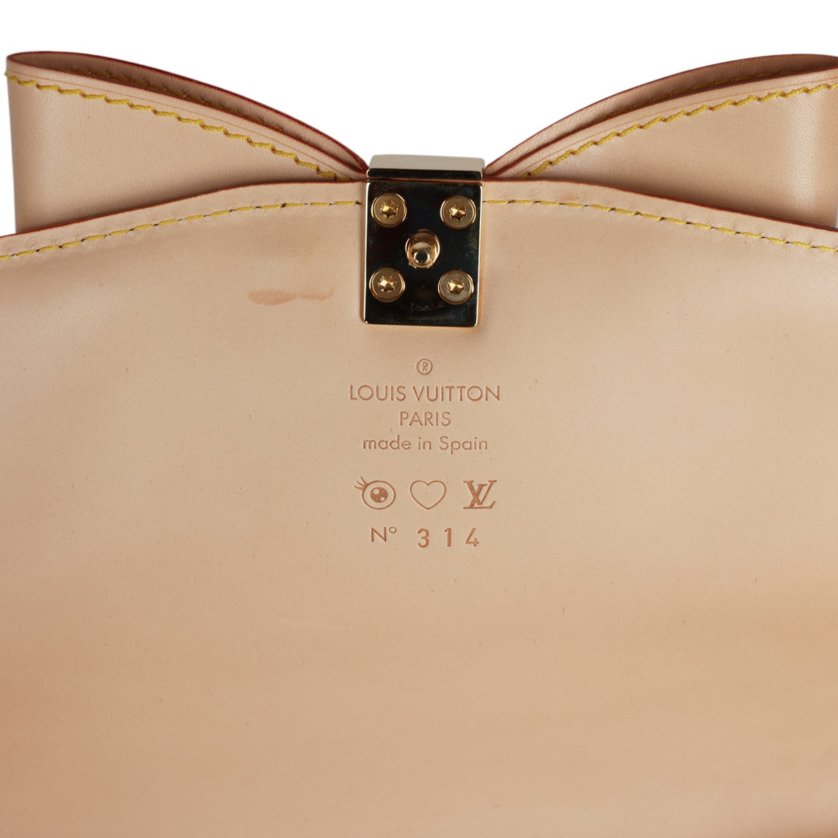 Vintage Louis Vuitton x Takashi Murakami Sac Retro GM White Multicolor Eye Love You Monogram Gold Hardware