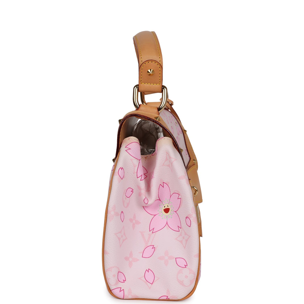 Vintage Louis Vuitton x Takashi Murakami Pink Monogram Cherry Blossom Sac Retro Gold Hardware