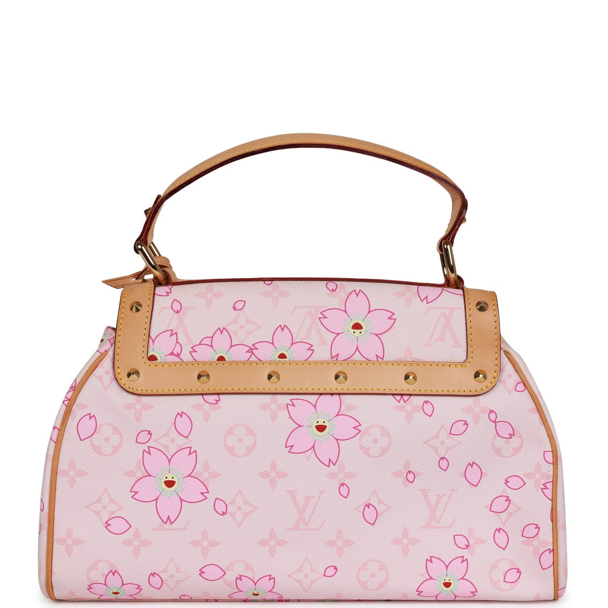 Vintage Louis Vuitton x Takashi Murakami Pink Monogram Cherry Blossom Sac Retro Gold Hardware