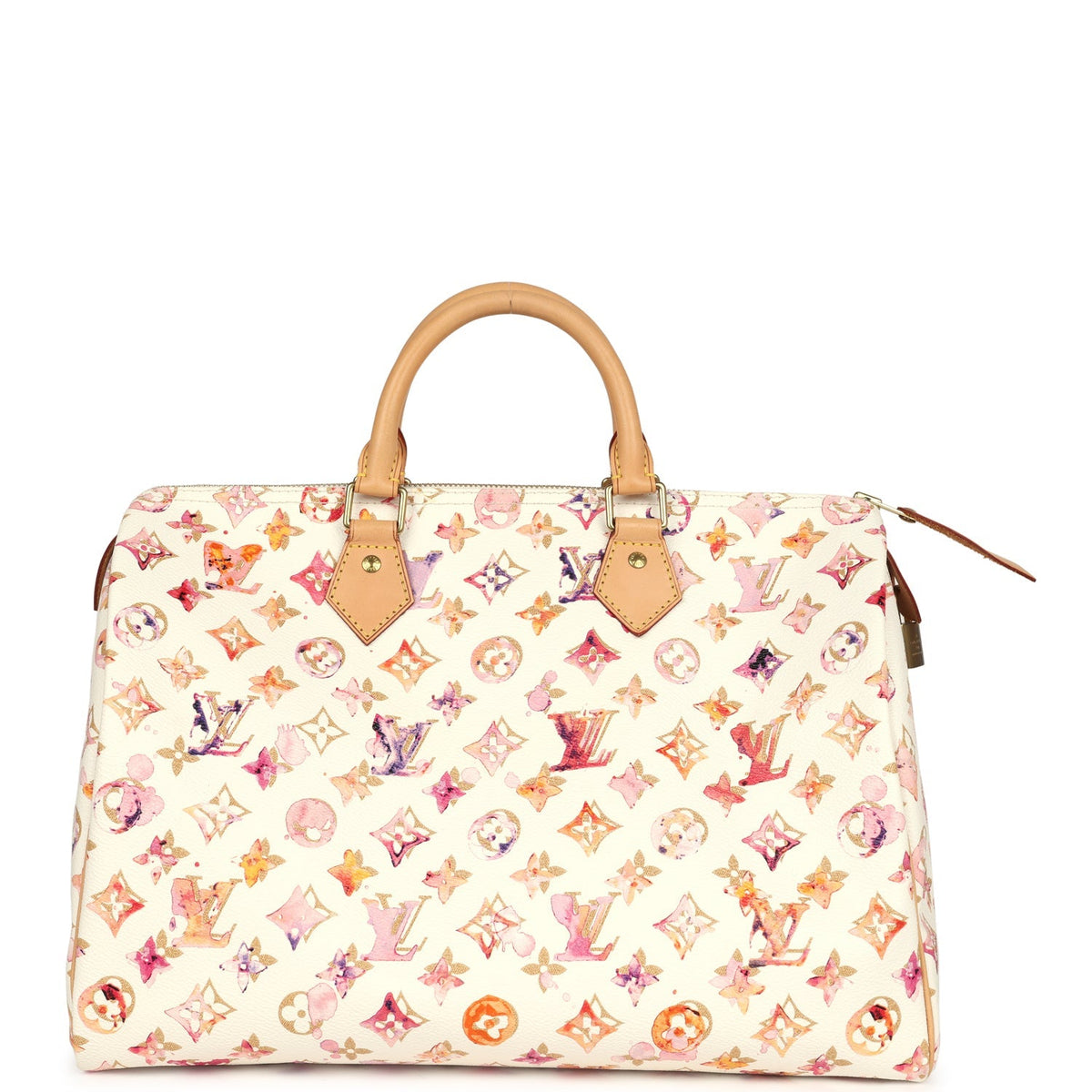 Louis Vuitton x Richard Prince Speedy 35 White Watercolor Aquarelle Monogram