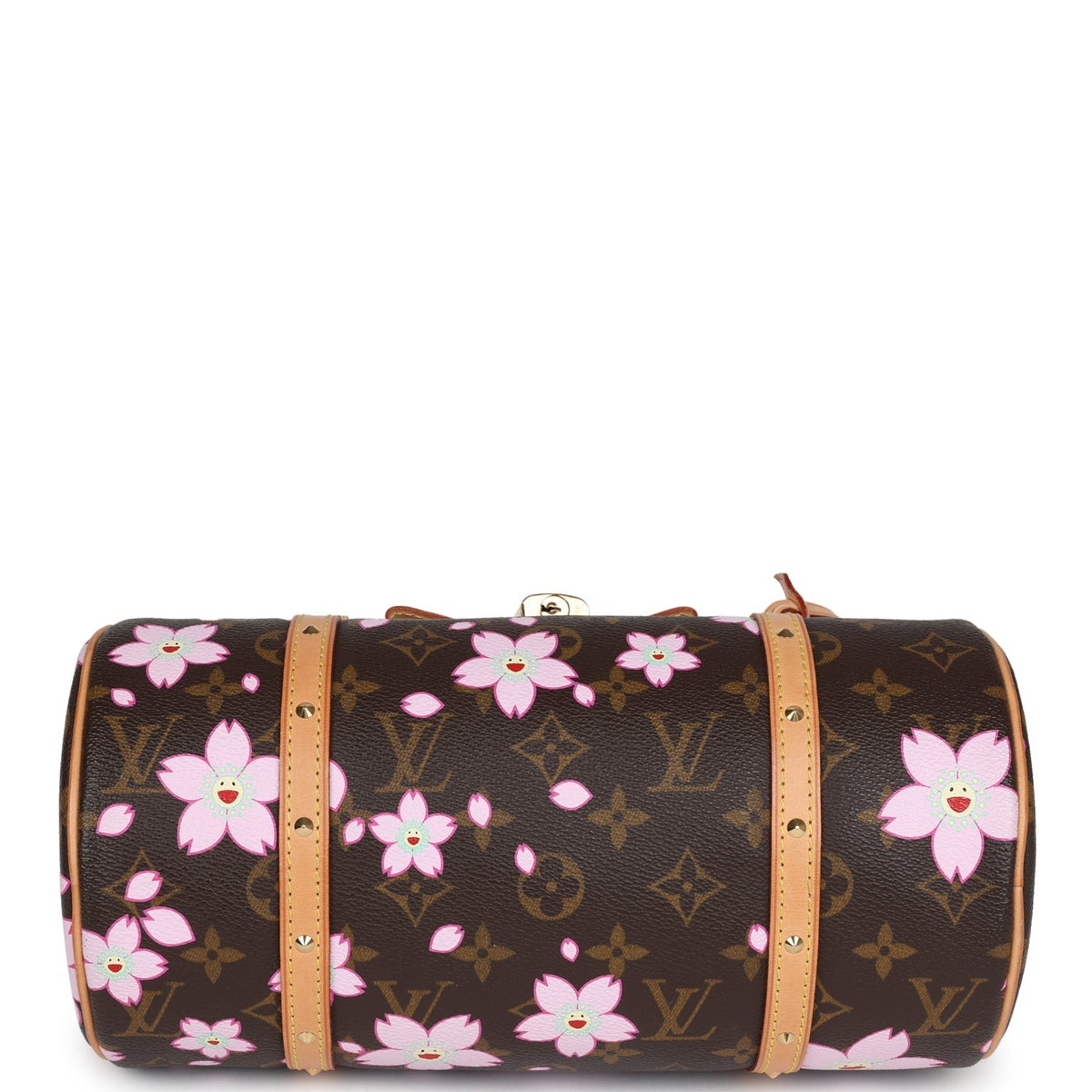 Vintage Louis Vuitton X Takashi Murakami Papillon Monogram Cherry Blossom Gold Hardware