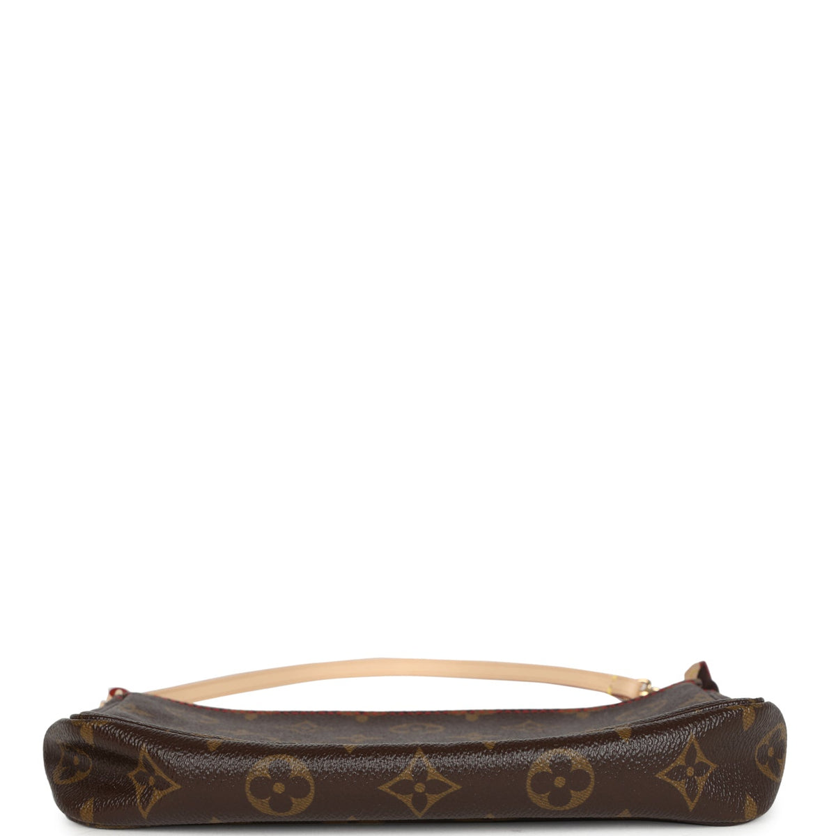 Vintage Louis Vuitton X Takashi Murakami Pochette Accessories Brown and Red Monogram Cerises Gold Hardware