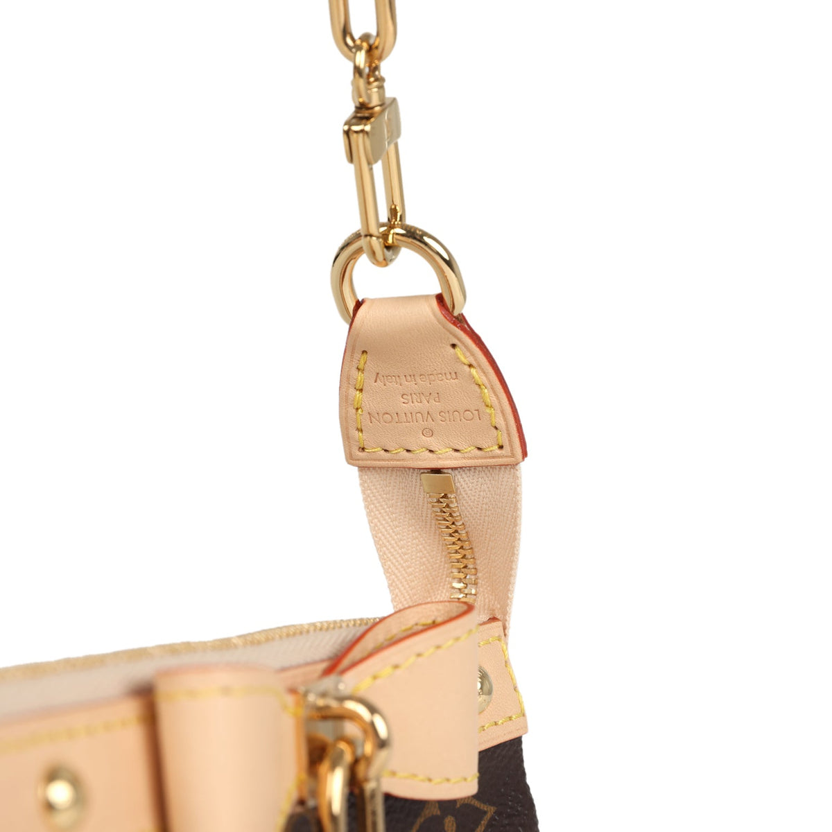 Louis Vuitton X Takashi Murakami Cherry Blossom Pochette Accessories Brown Monogram Gold Hardware