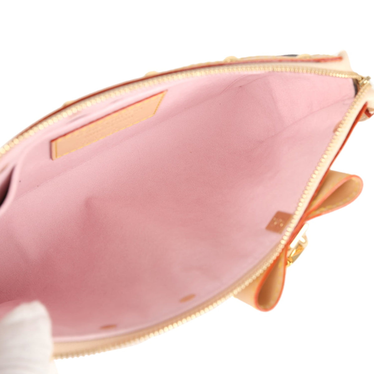 Louis Vuitton X Takashi Murakami Cherry Blossom Pochette Accessories Brown Monogram Gold Hardware