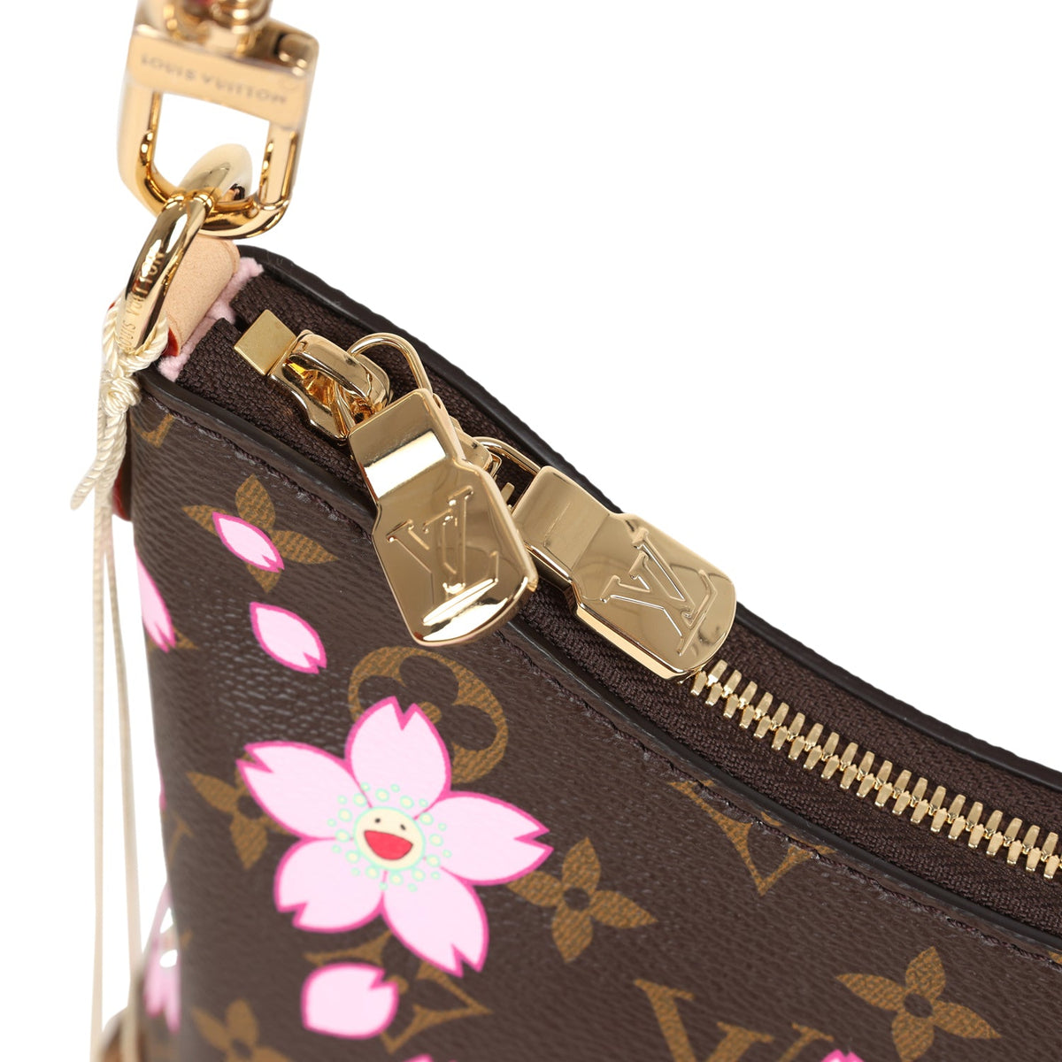 Louis Vuitton X Takashi Murakami Cherry Blossom Boulogne PM Brown Monogram Gold Hardware