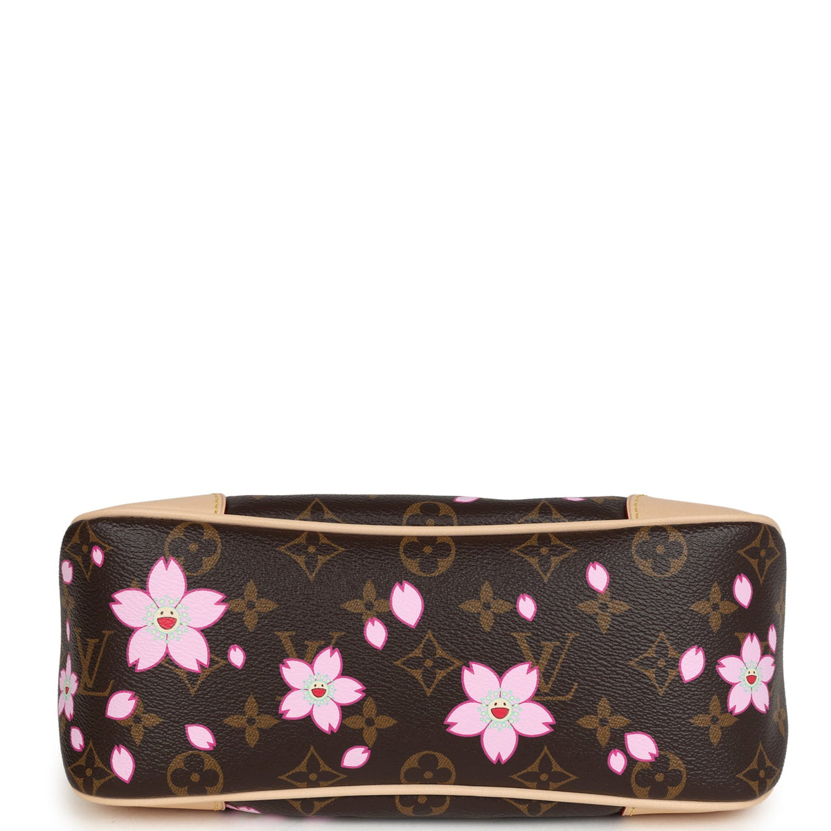 Louis Vuitton X Takashi Murakami Cherry Blossom Boulogne PM Brown Monogram Gold Hardware