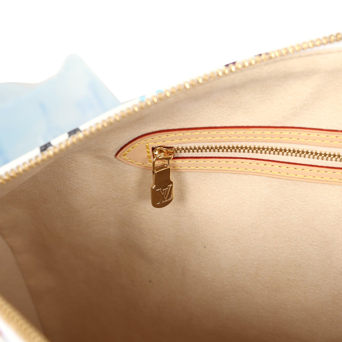 Louis Vuitton X Murakami Keepall Bandouliere 45 White Monogram Multicolored Gold Hardware