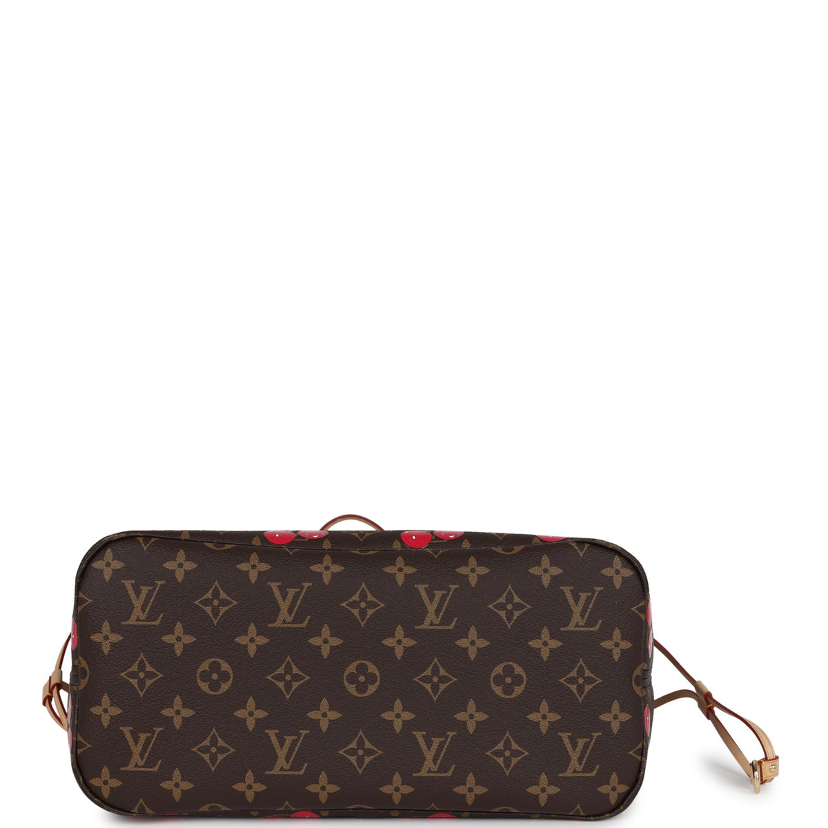 Louis Vuitton X Takashi Murakami Neverfull MM Cherry Brown Monogram Gold Hardware
