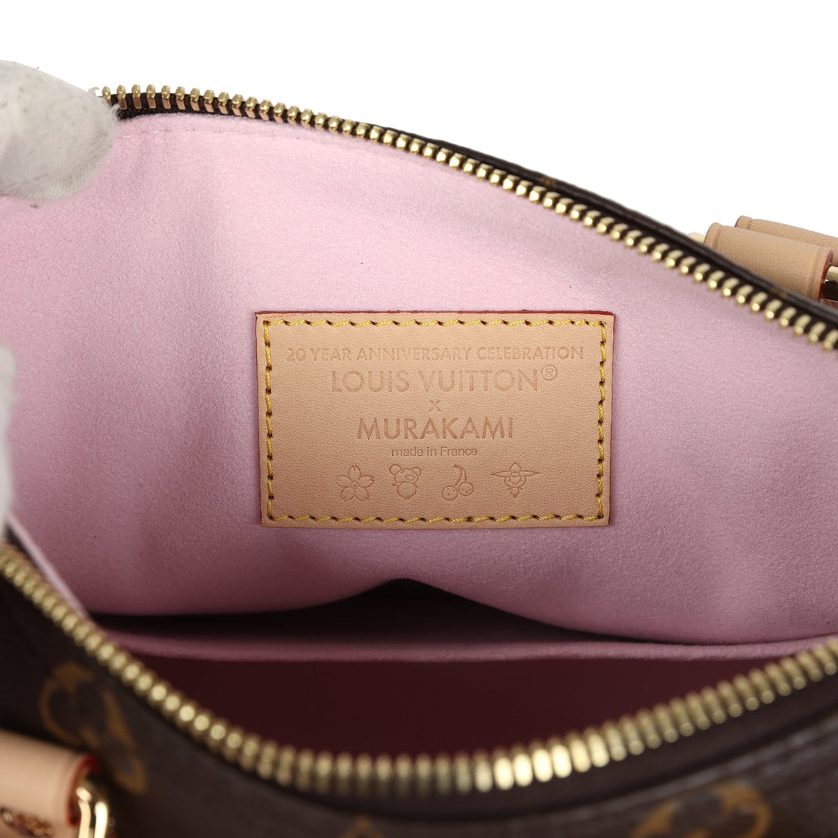 Louis Vuitton X Takashi Murakami Cherry Blossom Speedy 25 Bandouliere Brown Monogram Gold Hardware