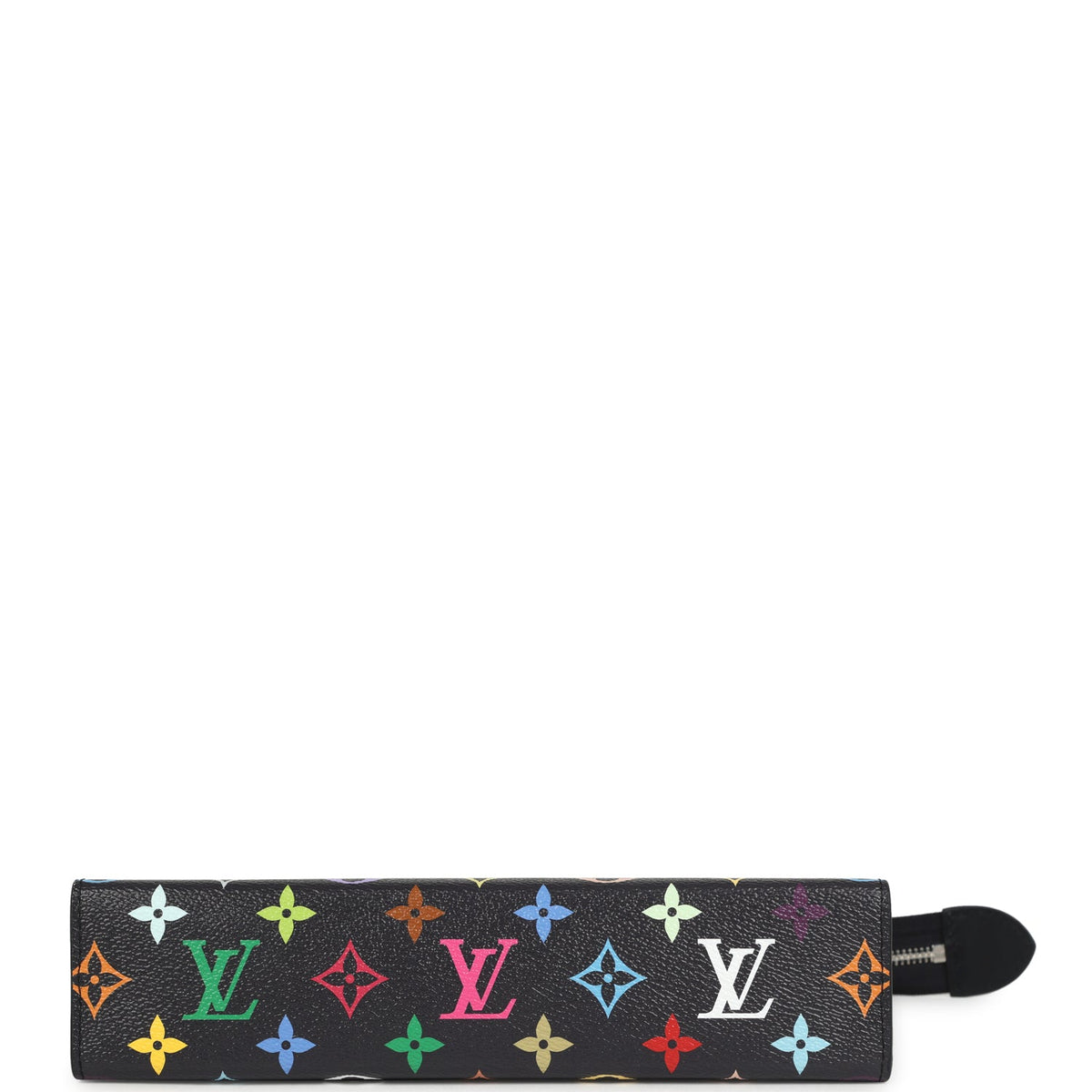 Louis Vuitton X Takashi Murakami Toiletry Pouch Black Multicolored Monogram Silver Hardware