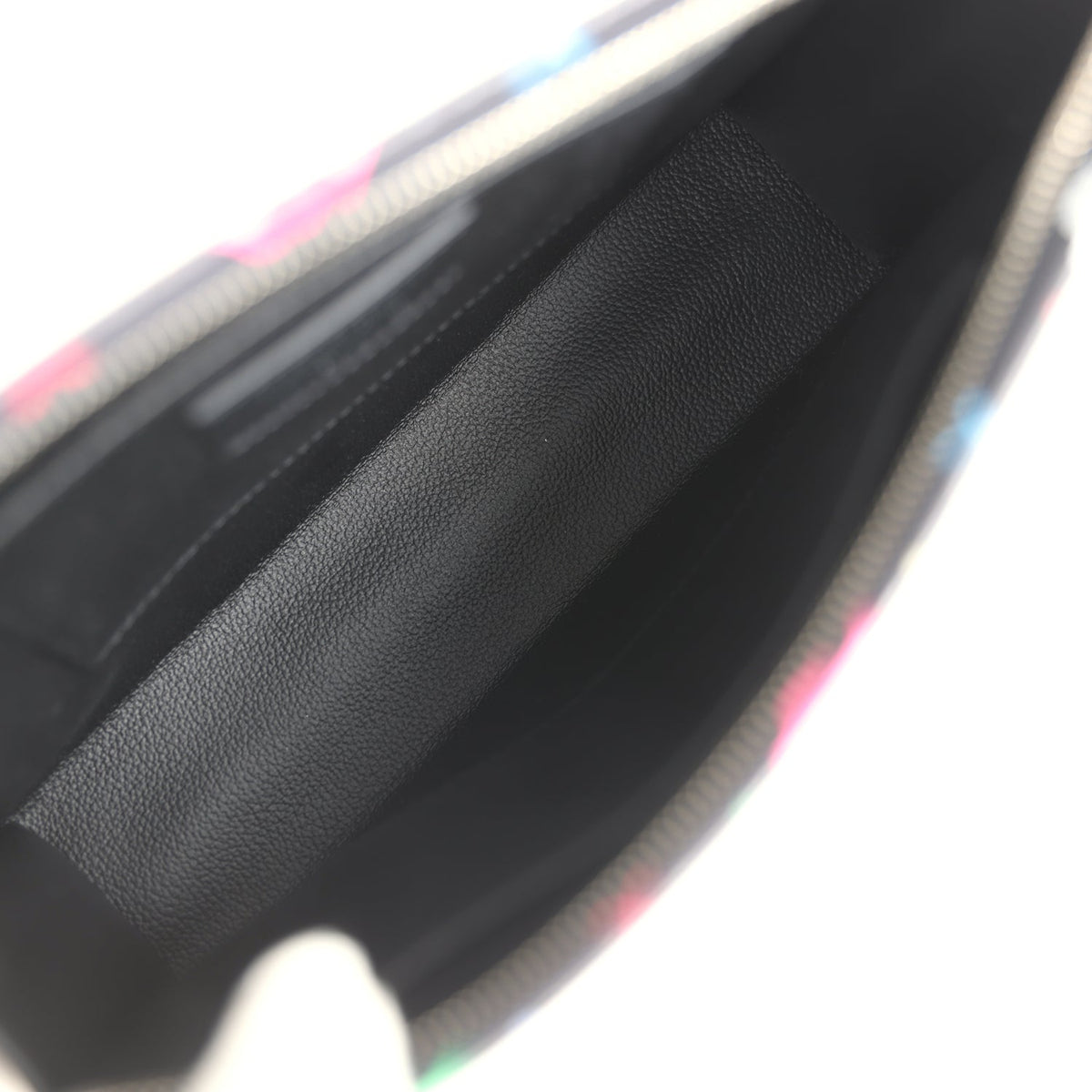 Louis Vuitton X Takashi Murakami Toiletry Pouch Black Multicolored Monogram Silver Hardware